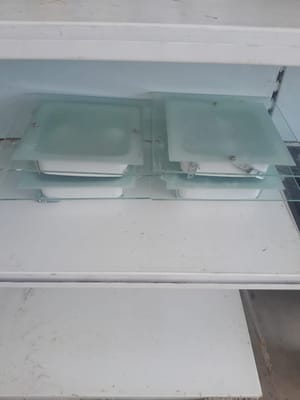 PLAFON DE EMBUTIR QUADRADO VIDRO FOSCO - G