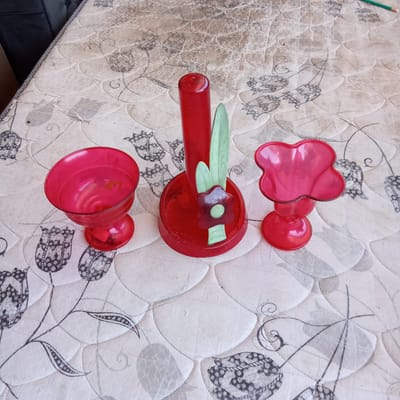 KIT RECIPIENTES E PORTA-PAPEL TOALHA